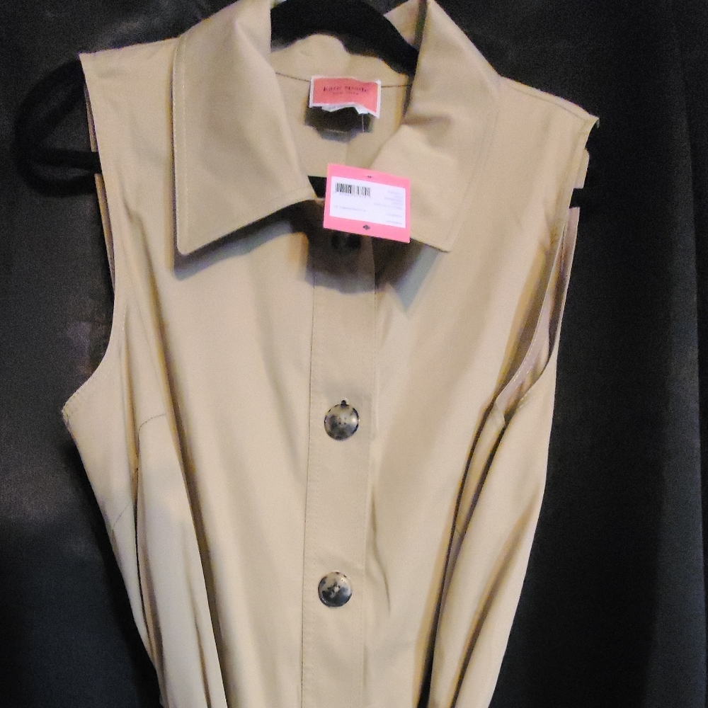 xxl kate spade classic trench shirt dress